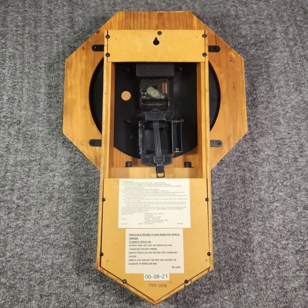 Ingraham Westminster Regulator Wood Clock Working Chime and Pendulum Works Read